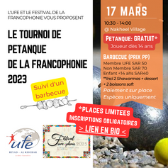 Tournoi de Pétanque - Mars 2023